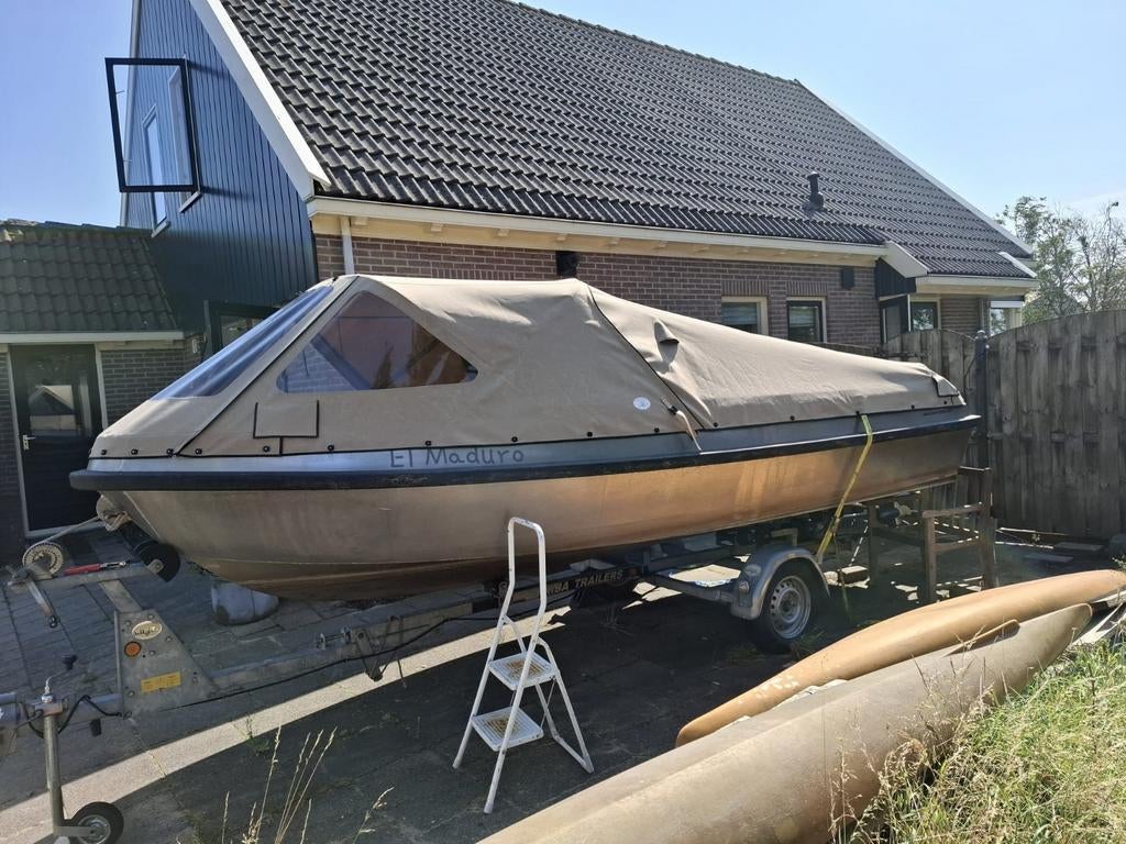 Van Vossen sloep 5.50m Aluminium, Watersport en Boten, Ophalen, Aluminium, Buitenboordmotor