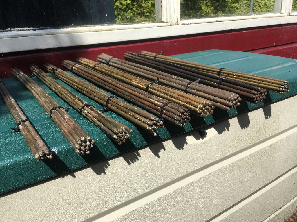 partij roeden diverse diameters traproede, Ophalen of Verzenden