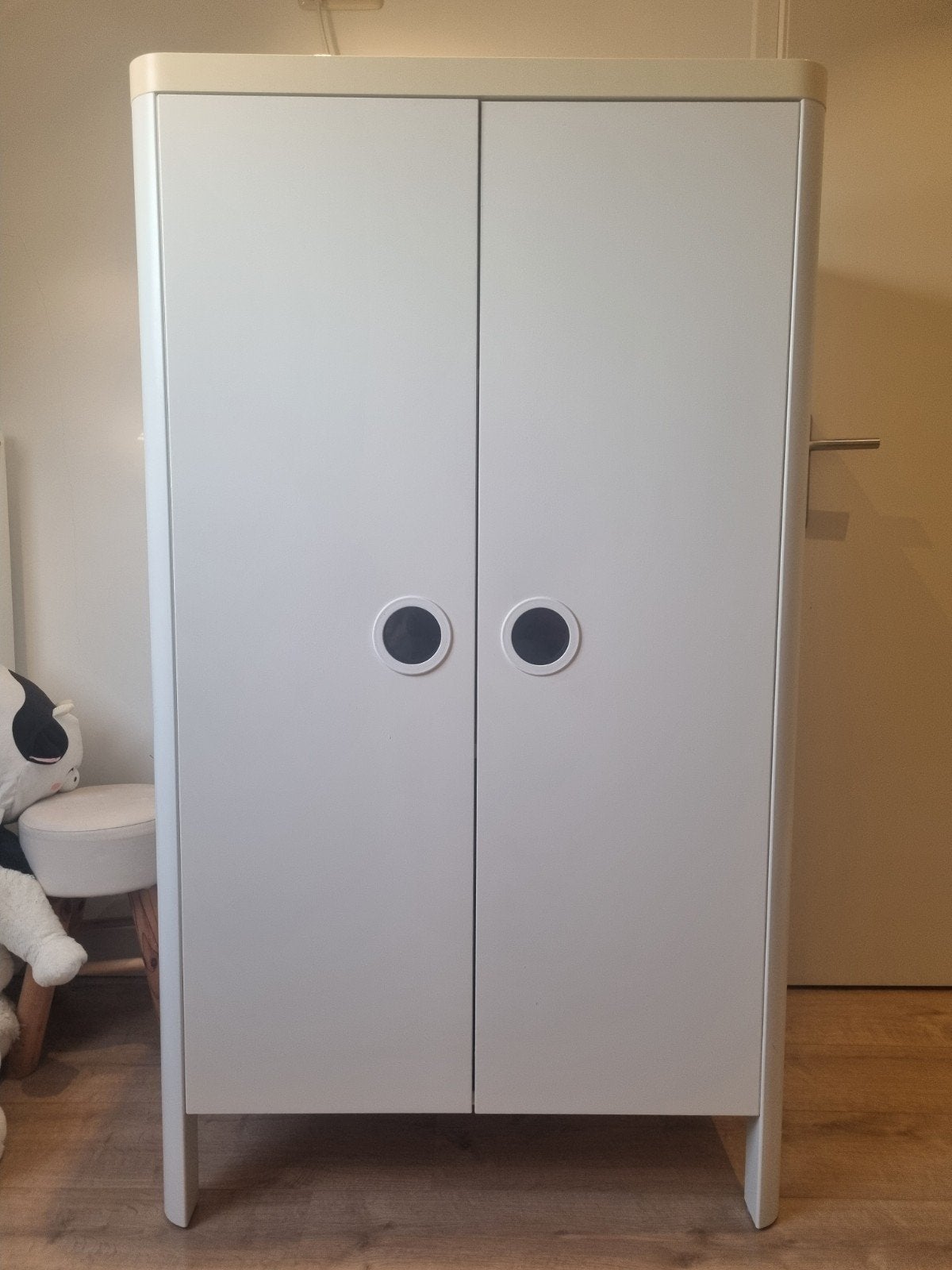 Ikea kledingkast met planken en roede (140x80x52 cm), Ophalen, Met deur(en), Gebruikt, 100 tot 150 cm