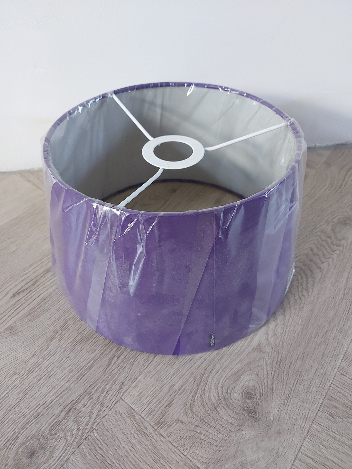 paarse lampenkap hanglamp, Huis en Inrichting, Lampen | Lampenkappen, Ophalen, Nieuw, Rond
