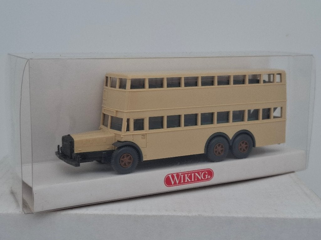 Stadsbus Berlijn Büssing dubbeldekker - Wiking 1/87, Verzenden, Zo goed als nieuw, Bus of Vrachtwagen, Wiking