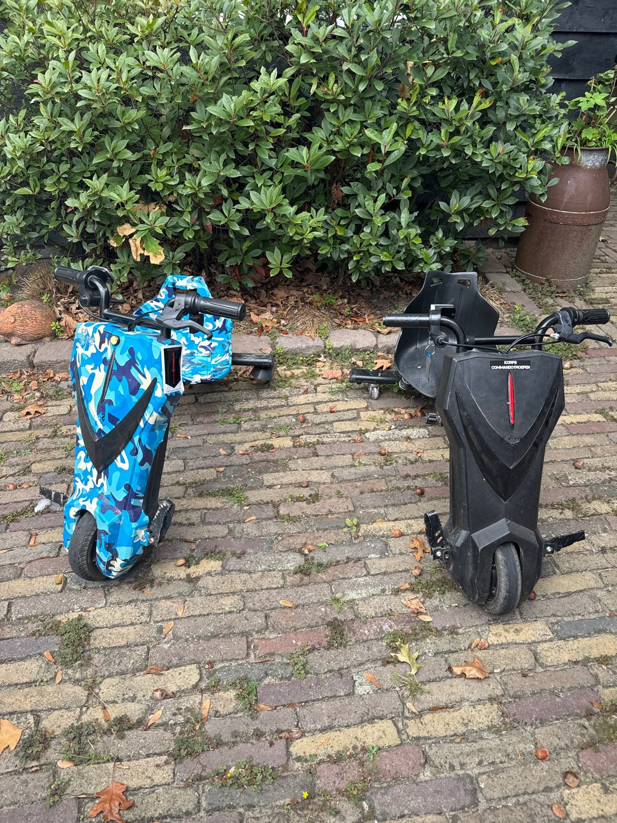 Elektrische Drift Trike - Blauw Camo & Zwart, Fietsen en Brommers, Ophalen, Gebruikt, Overige typen