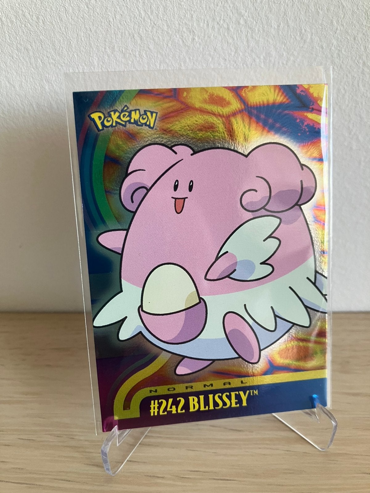Topps Johto 2001 - Blissey #242 holo [blauw logo], Hobby en Vrije tijd, Ophalen of Verzenden, Gebruikt, Losse kaart, Foil