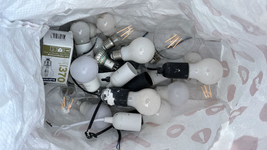 Lampjes / peertjes / verhuisfitting / LED / E27 / E14 / GU10, Ophalen, Gebruikt, Minder dan 50 watt, Lamp
