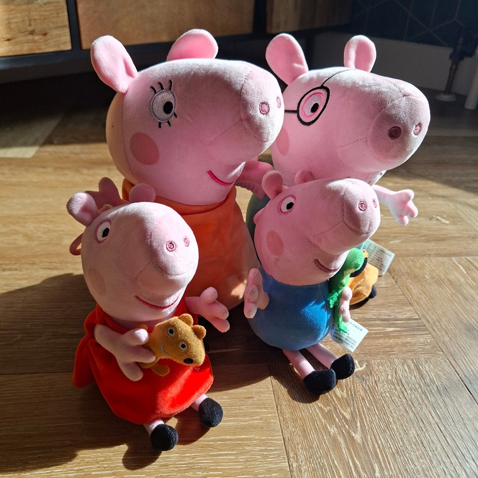 Peppa Pig Familie Knuffelset - Super Gaaf!, Overige typen, Ophalen of Verzenden, Middelgroot (20 tot 80 cm), Peppa Pig