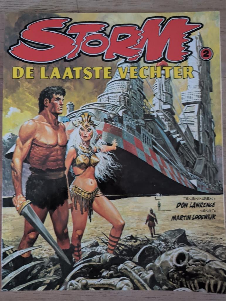 Storm - De laatste vechter - Don Lawrence, Gelezen, Eén stripboek, Ophalen of Verzenden, Don Lawrence