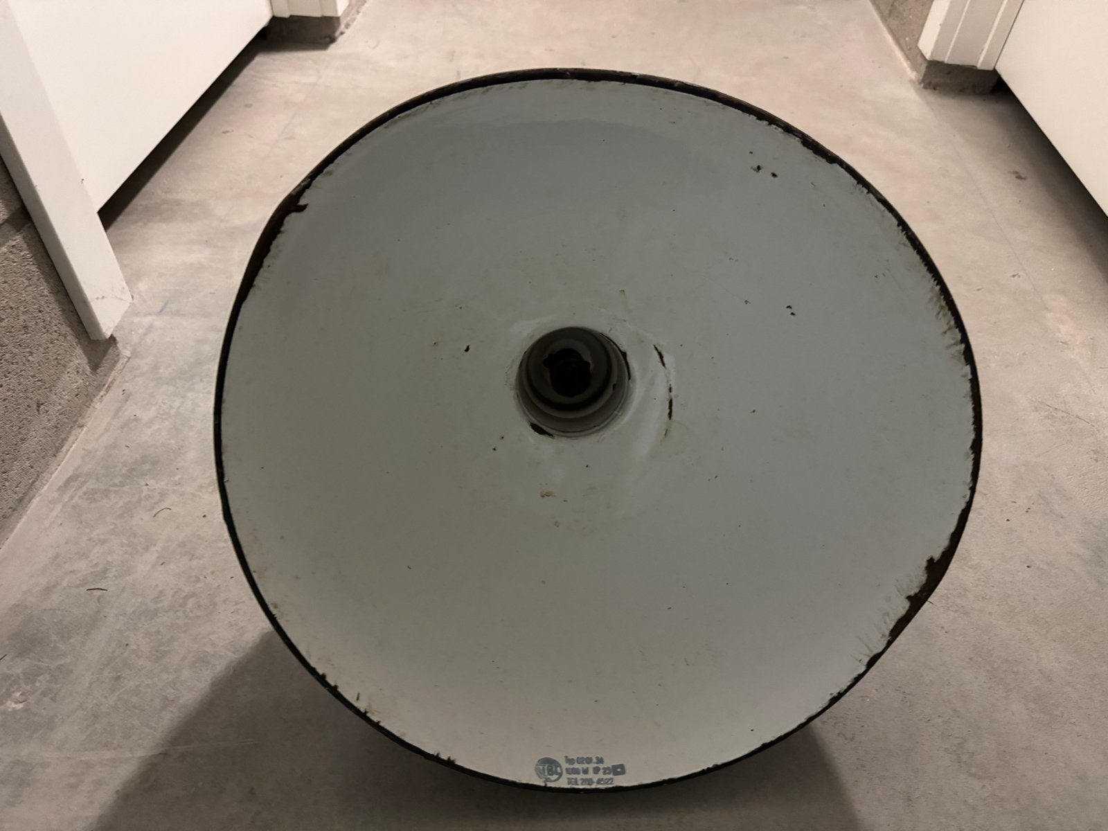 Industriële hanglamp - Zwart emaille, Ophalen