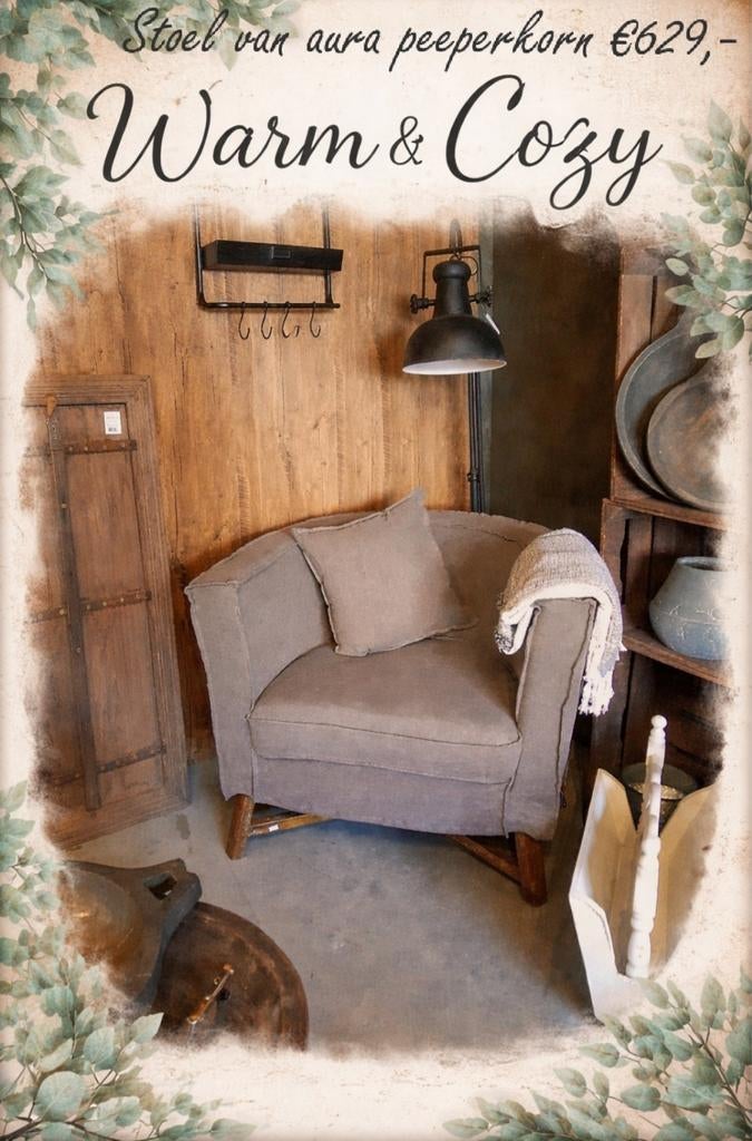 Stoel van aura peeperkorn, Huis en Inrichting, Stoelen, Nieuw, Eén, Stof, Overige kleuren, Ophalen