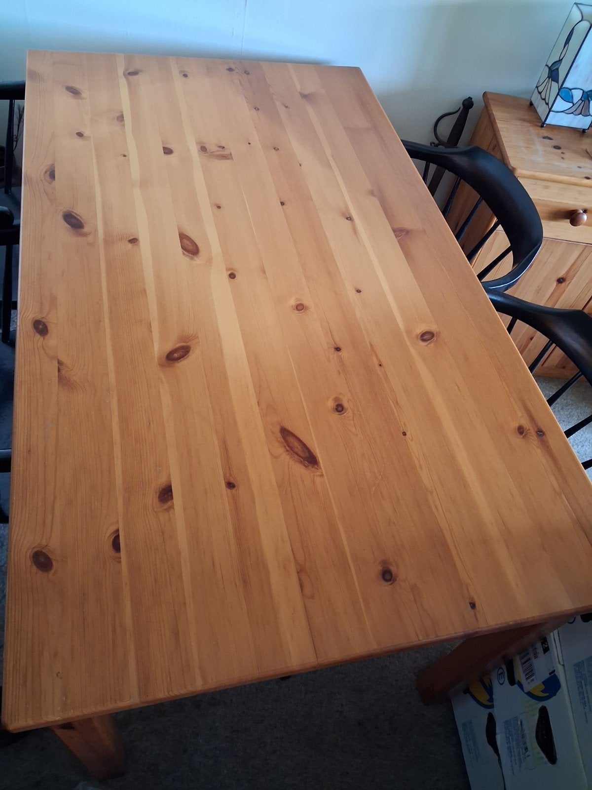 Grenen houten eetkamer  tafel 18, Huis en Inrichting, Tafels | Eettafels, Ophalen, Gebruikt, Rechthoekig, 50 tot 100 cm