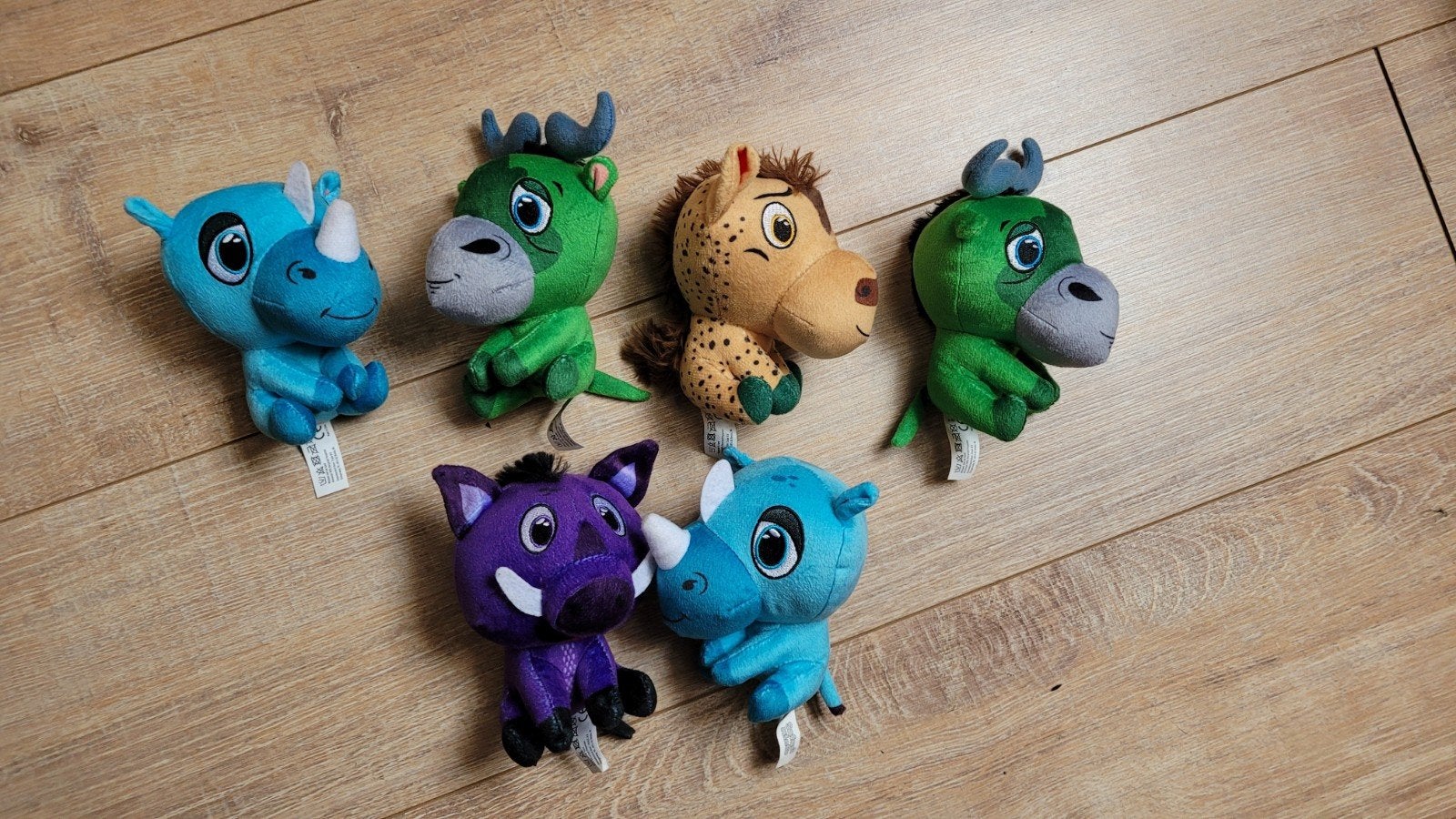 Safari mini knuffels gratis af te halen, Gebruikt, Overige typen, Ophalen of Verzenden, Meerkleurig
