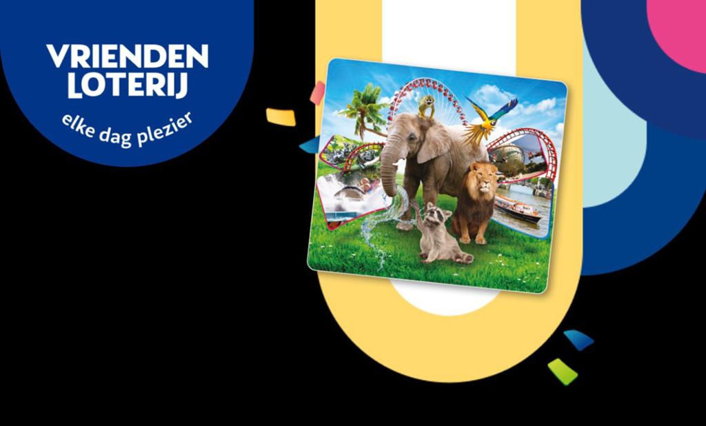 4 tickets uitje naar keuze - vriendenloterij, Drie personen of meer, Ticket of Toegangskaart