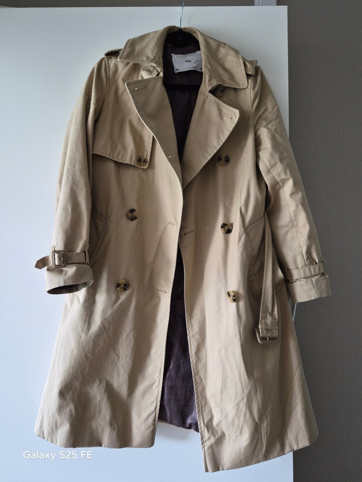 Mooie trenchcoat  jas Mango !!!S/M !, Maat 38/40 (M), Mango, Beige, Ophalen of Verzenden