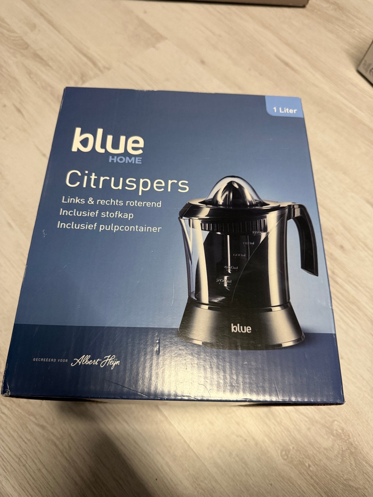 Blue Home Citruspers 1 Liter - Nieuw in doos, Ophalen of Verzenden, Nieuw