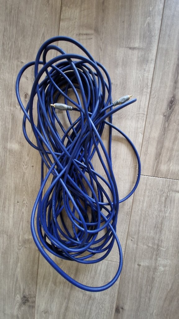 tulp kabel 20 meter, Ophalen, Zo goed als nieuw, 10 meter of meer