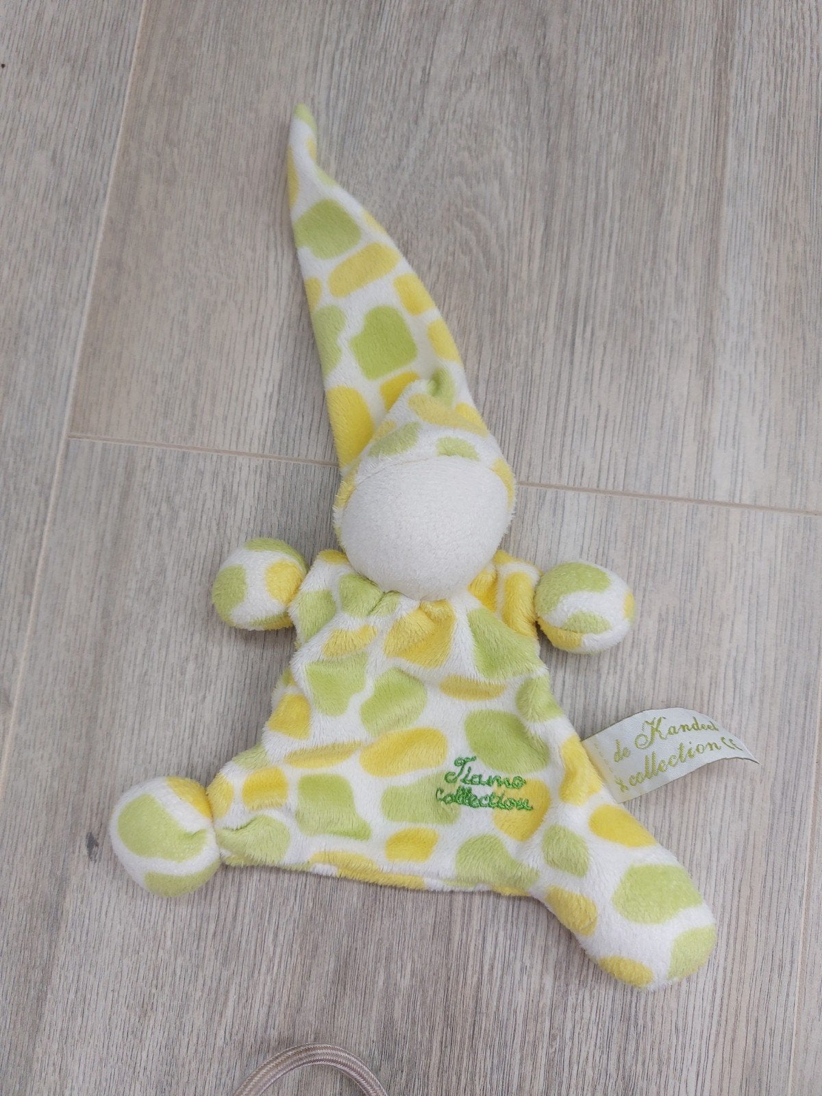 Knuffel knuffeldoekje tiamo pop tut spook groen K9653, Ophalen of Verzenden, Zo goed als nieuw