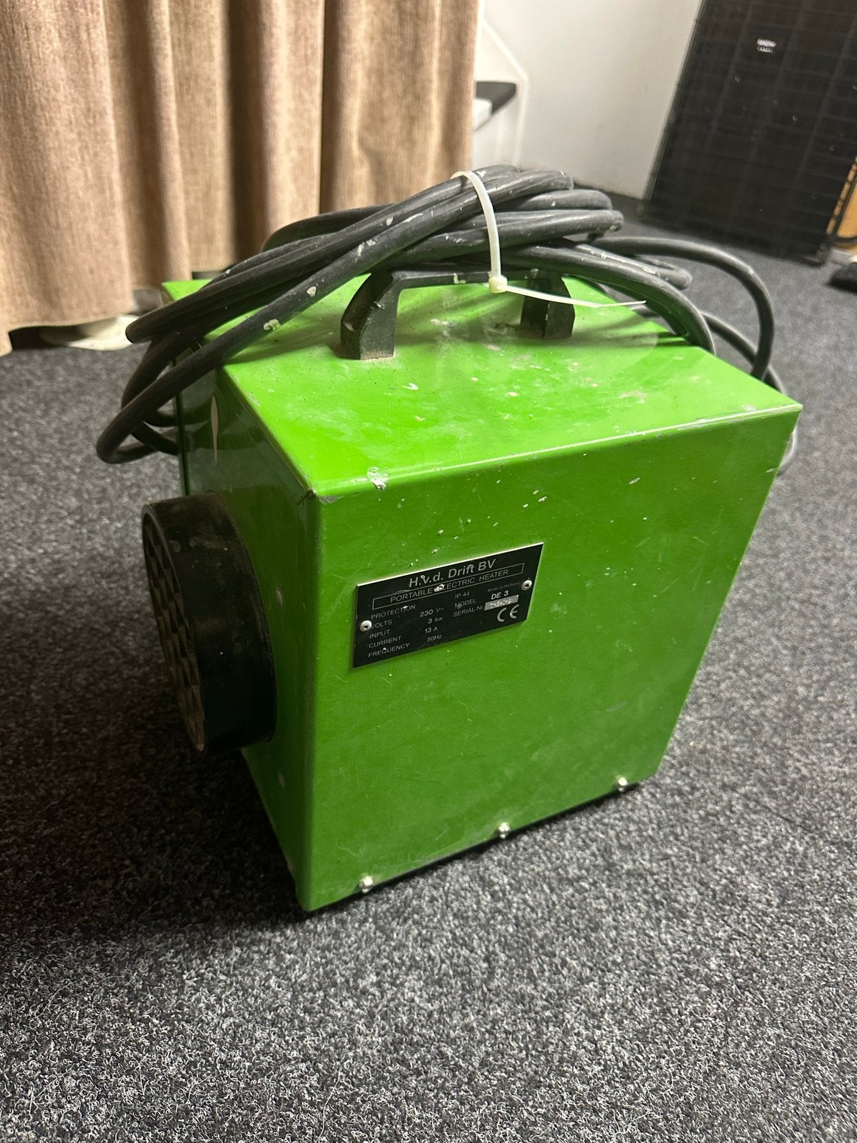 Draagbare Elektrische heater Kachel DE 3, Ophalen, 30 tot 80 cm, Gebruikt, Kachel