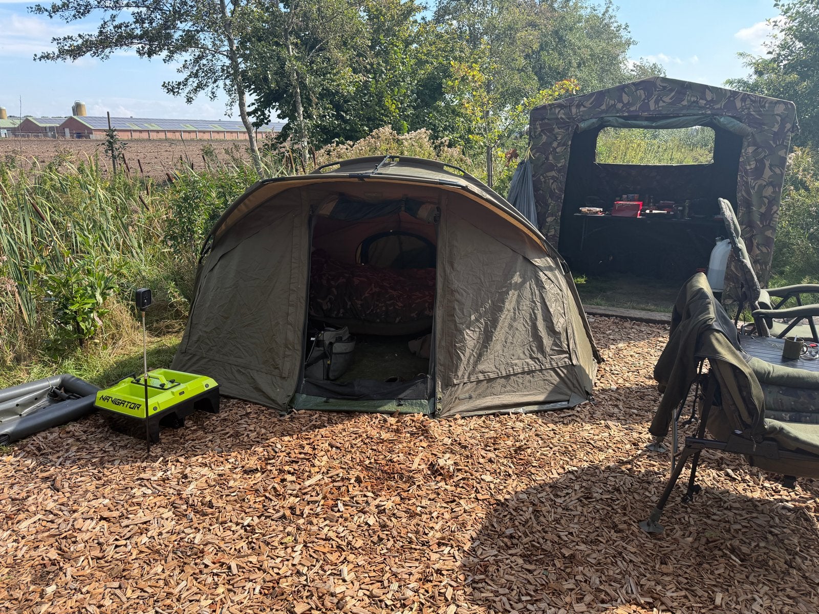 Trakker SLX 150 Bivvy - Ruime en Stevige Karpertent, Ophalen, Zo goed als nieuw, Tot en met 2