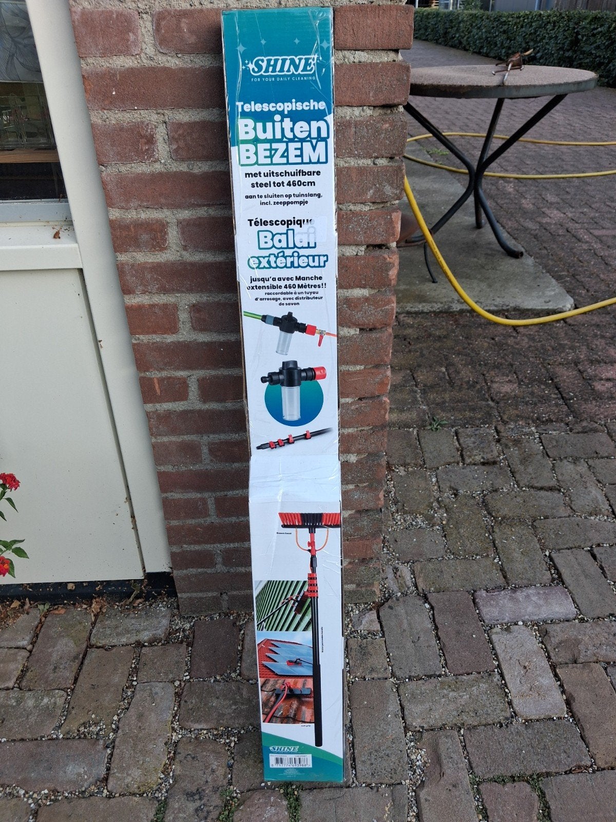 Telescopische Buiten bezem, Ophalen of Verzenden, Nieuw