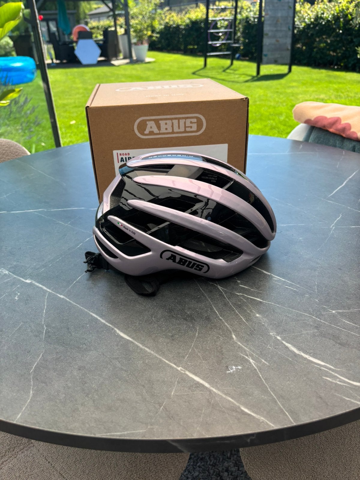 Abus AirBreaker 2.0 Racefiets Helm All In Purple Small, Fietsen en Brommers, Ophalen of Verzenden, Zo goed als nieuw, S