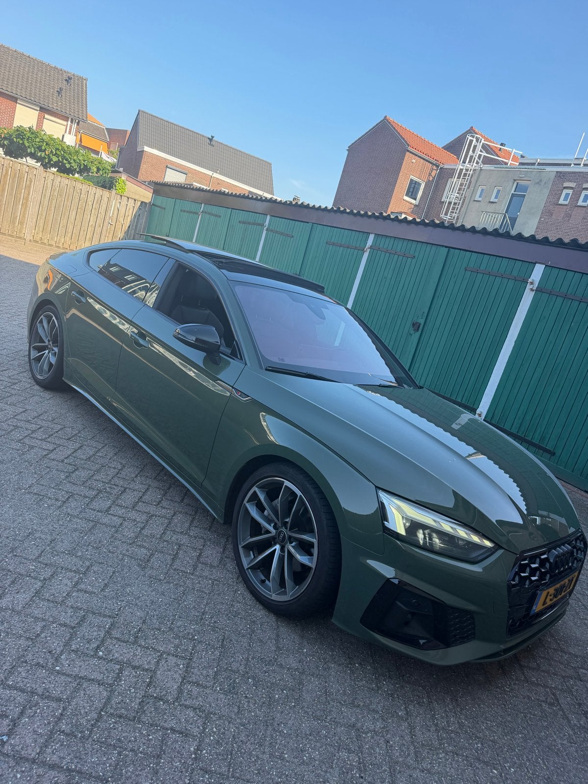 Audi A5 40 Tfsi 204pk Mhev S Tronic 2021 Groen, Auto's, Audi, 4 cilinders, 1984 cc, Origineel Nederlands, 1500 kg