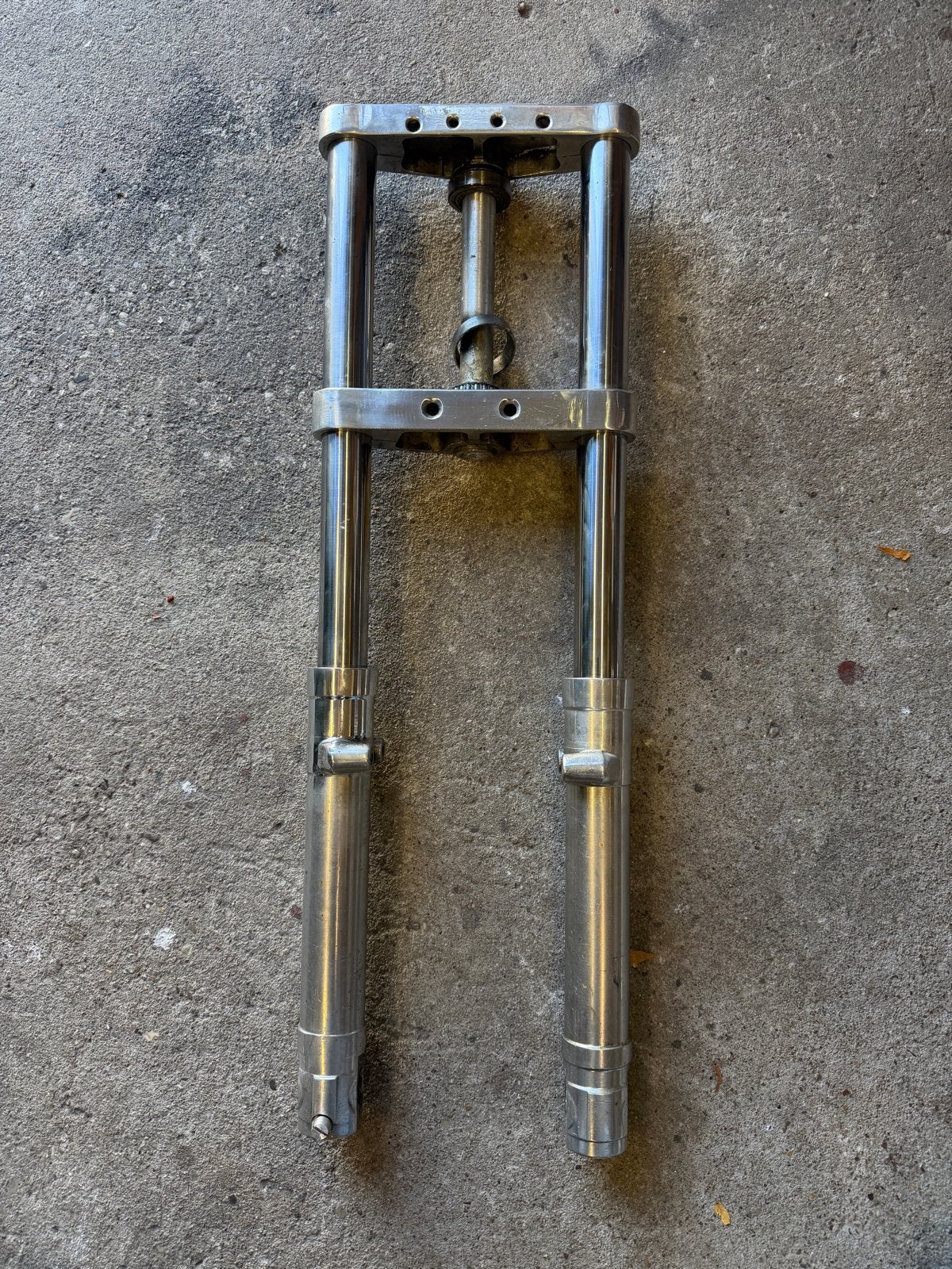 Race voorvork met kroonplaten - Classic Racer, Motoren, Ophalen, Gebruikt