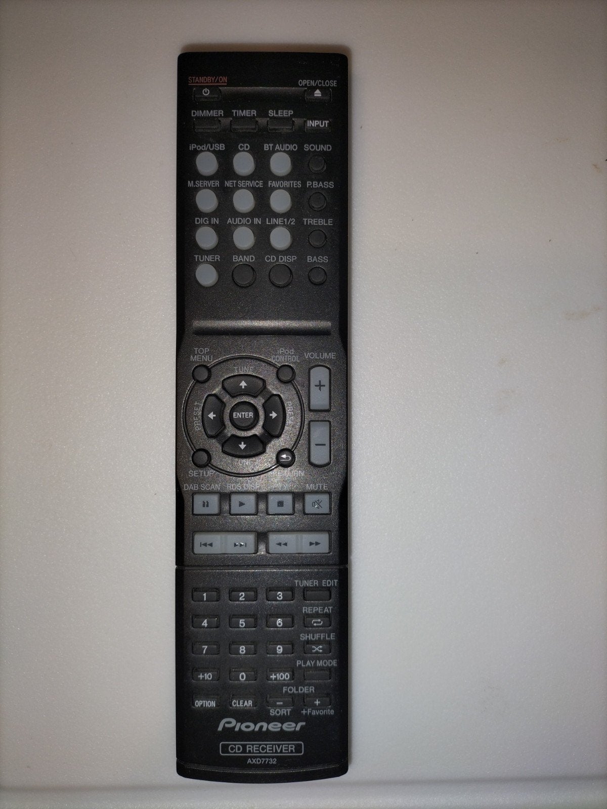 Originele Pioneer AXD7732 Afstandsbediening X-HM72/XC-HM82, Ophalen of Verzenden, Gebruikt, Origineel, Mediaspeler