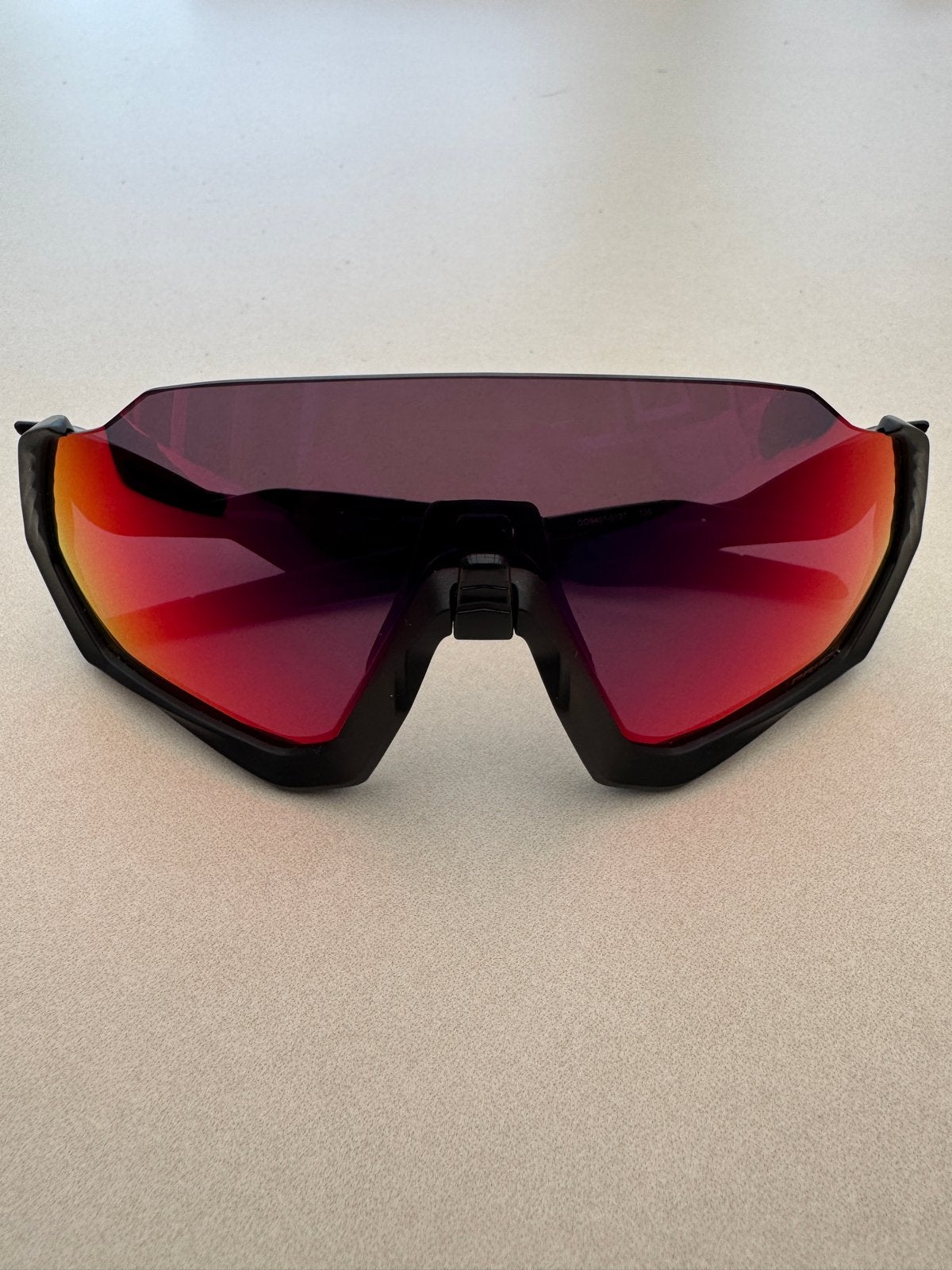 Oakley Flight Jacket Prizm Road Zonnebril, Sieraden, Tassen en Uiterlijk, Zonnebril, Verzenden, Zwart, Zo goed als nieuw
