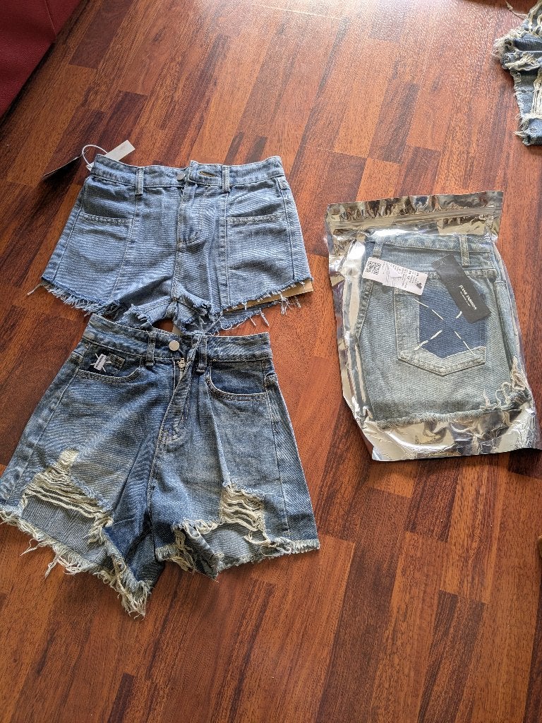 Jeans korte spijkerbroeken 4 euro per stuk alle maten, Blauw, Overige jeansmaten, Nieuw, Ophalen of Verzenden