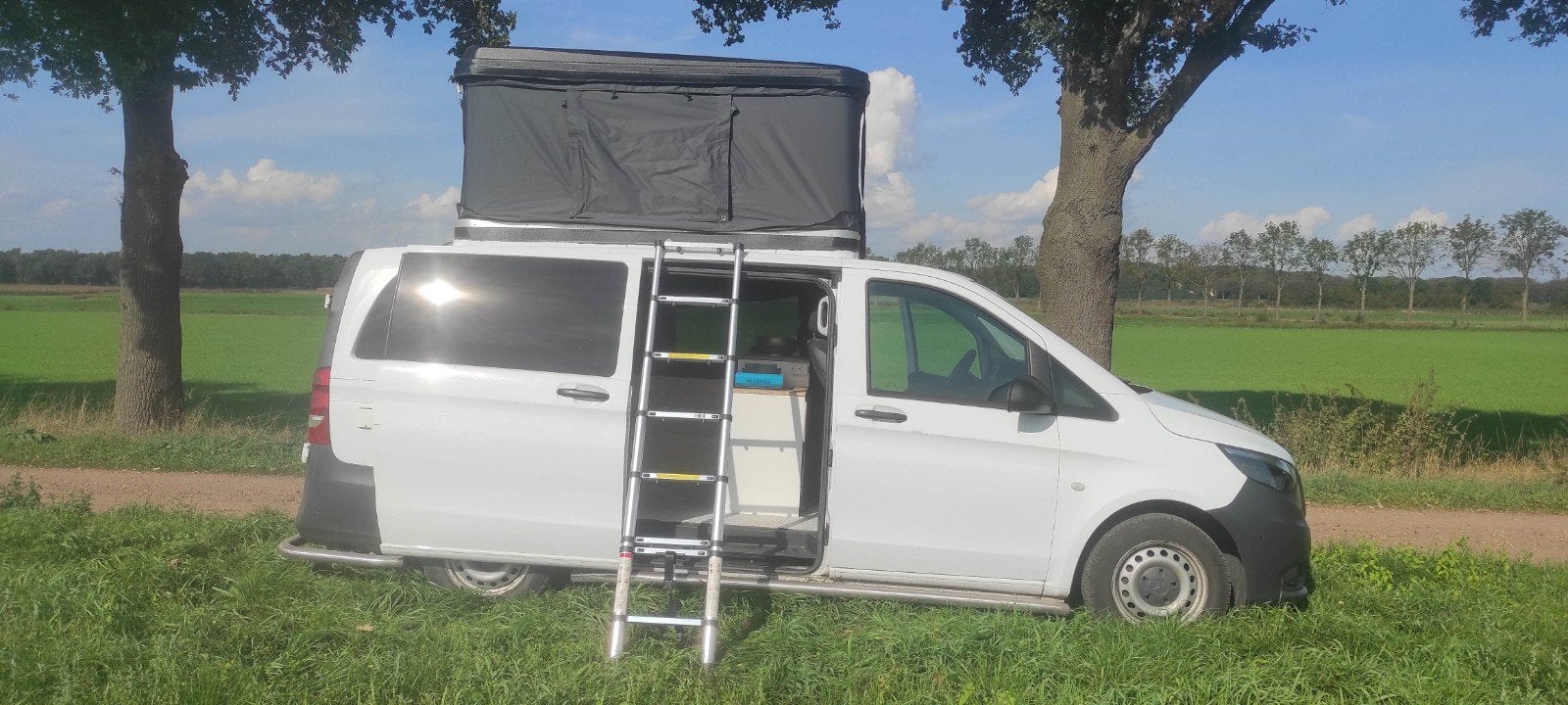 mercedes vito 116 camper 5pers  automaat  2019, Caravans en Kamperen, Automaat, Koelkast, Mercedes-Benz, Diesel
