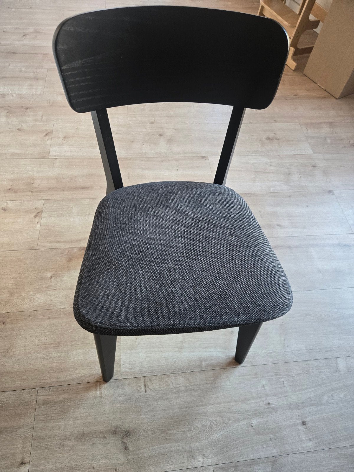 STOELEN Set van 6 IKEA Lisabo  - Zwartbruin, comfortabel, Ophalen, Hout, Gebruikt, Zwart