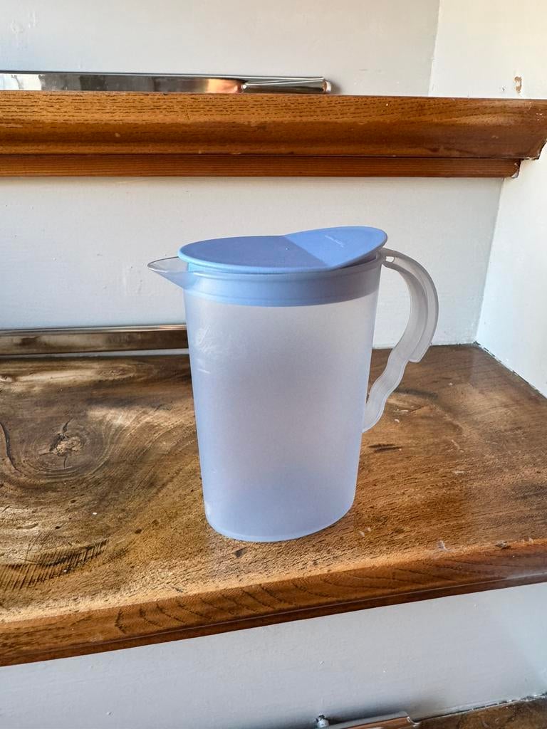 Tupperware koffiemelkkan, Huis en Inrichting, Ophalen of Verzenden, Zo goed als nieuw, Blauw, Overige typen