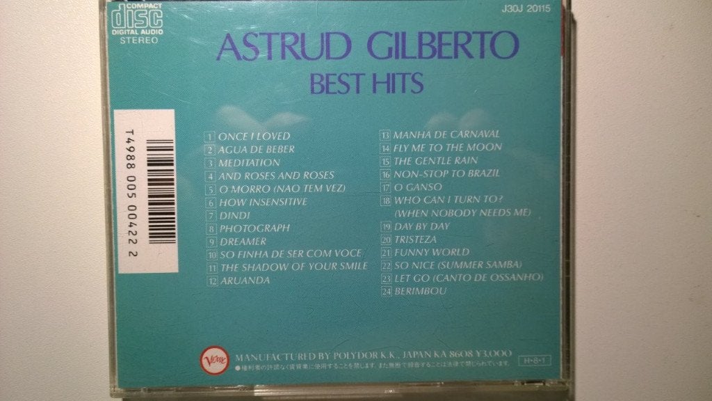 Astrud Gilberto - Best Hits, Ophalen of Verzenden, Zo goed als nieuw, Jazz, Album
