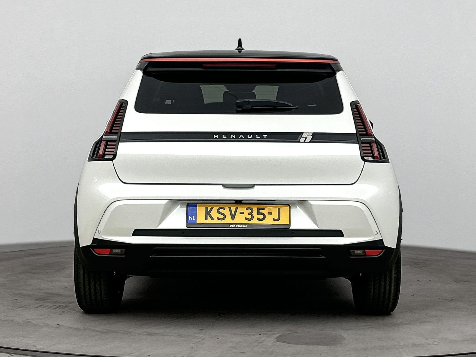 Renault 5 comfort range techno 150Pk 52 kWh | Navigatie | Cl, Auto's, Dealer onderhouden, Stof, Wit, Origineel Nederlands