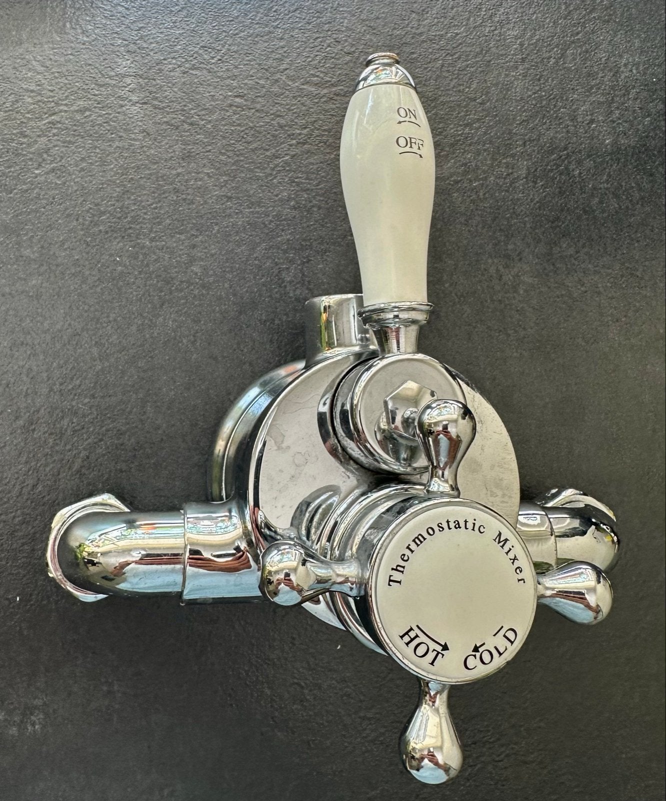 Nostalgische Thermostatische Mengkraan - Chroom, Doe-het-zelf en Verbouw, Sanitair, Ophalen of Verzenden, Gebruikt, Chroom, Douche