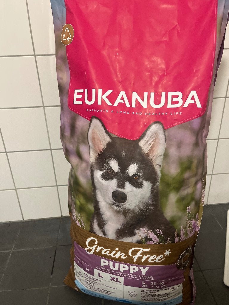 Eukanuba grain free puppy L/XL 12 kg, Ophalen, Hond