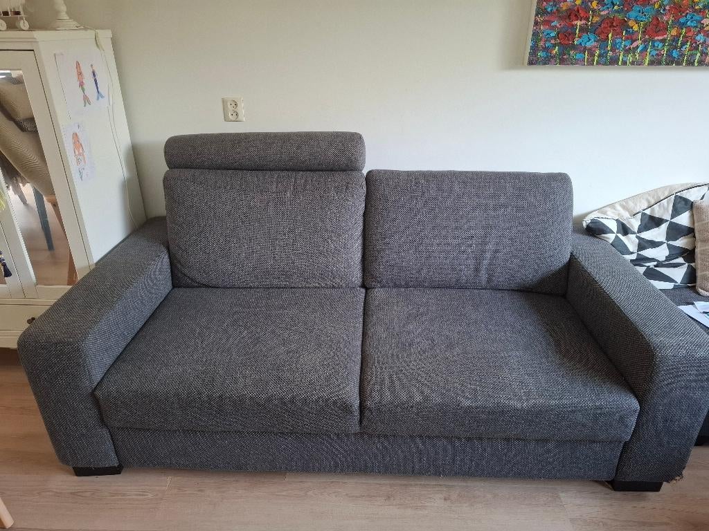 Ikea bank donkergrijs, Huis en Inrichting, Banken | Bankstellen, Ophalen, Gebruikt, Tweepersoons, Rechte bank
