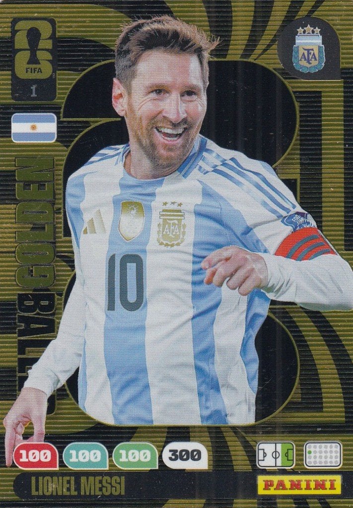 Panini - WK 2026 - Golden Baller - Lionel Messi - Argentina, Verzenden, Nieuw, Buitenlandse clubs, Spelerskaart