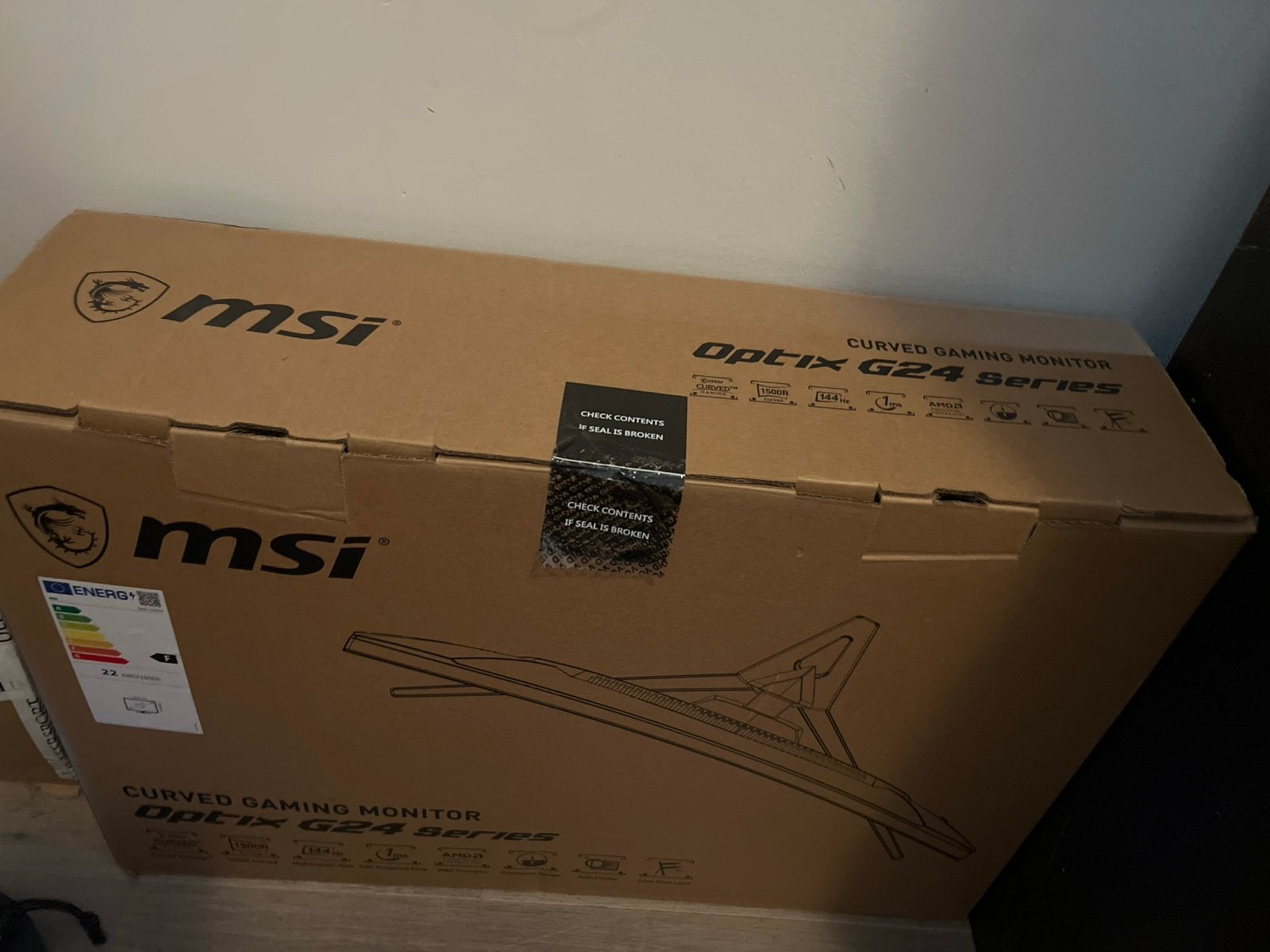 MSI Optix G24 Curved Gaming Monitor - 144Hz, 1ms, Computers en Software, Monitoren, 101 t/m 150 Hz, Curved, VA, Full HD