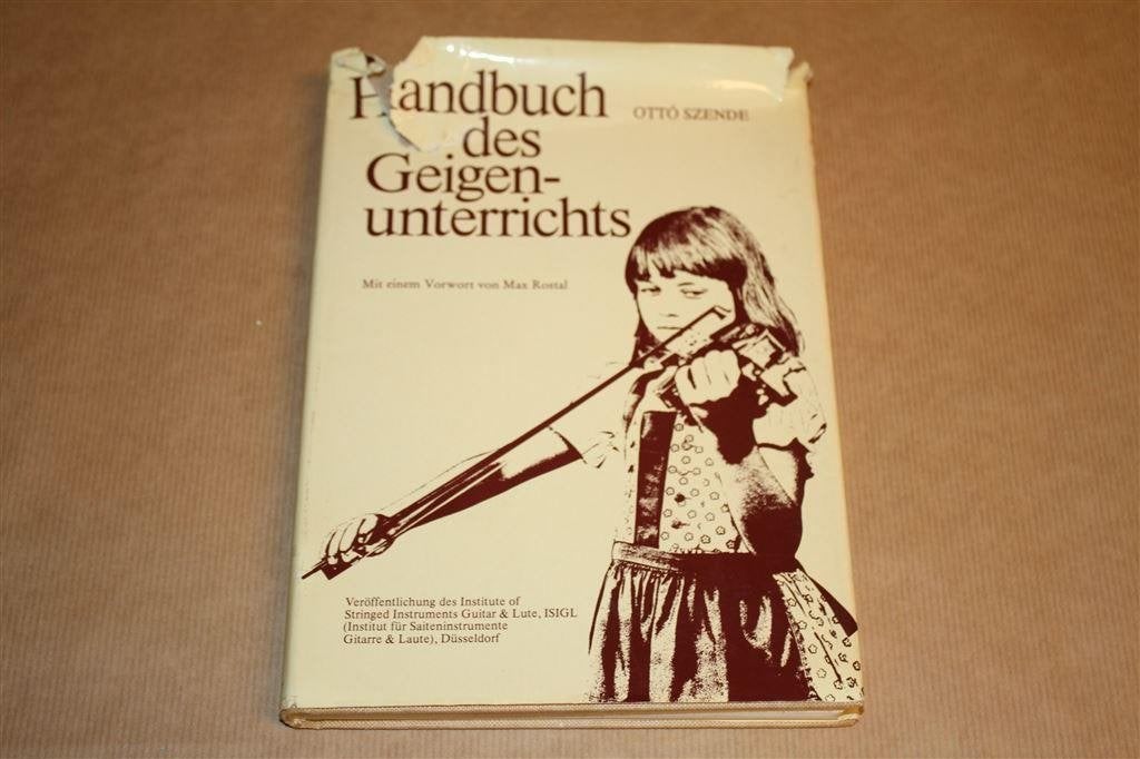 Handbuch des Geigenunterrichts. Handboek Vioolles., Ophalen of Verzenden, Gelezen, Artiest