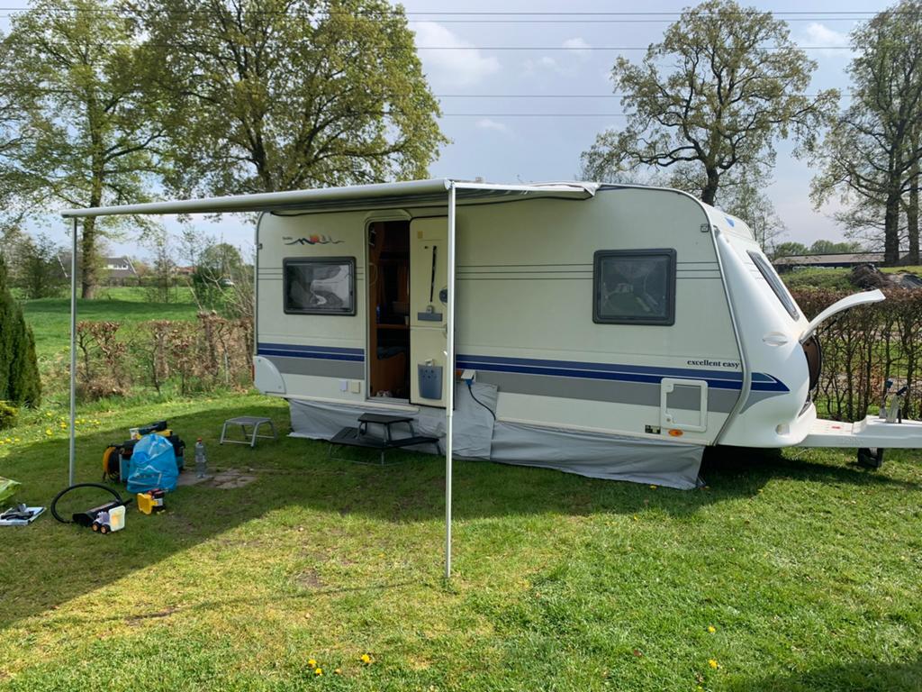Thule Omnistore 325 Zakluifel met complete luifeltent, Ophalen, Zo goed als nieuw, Thule