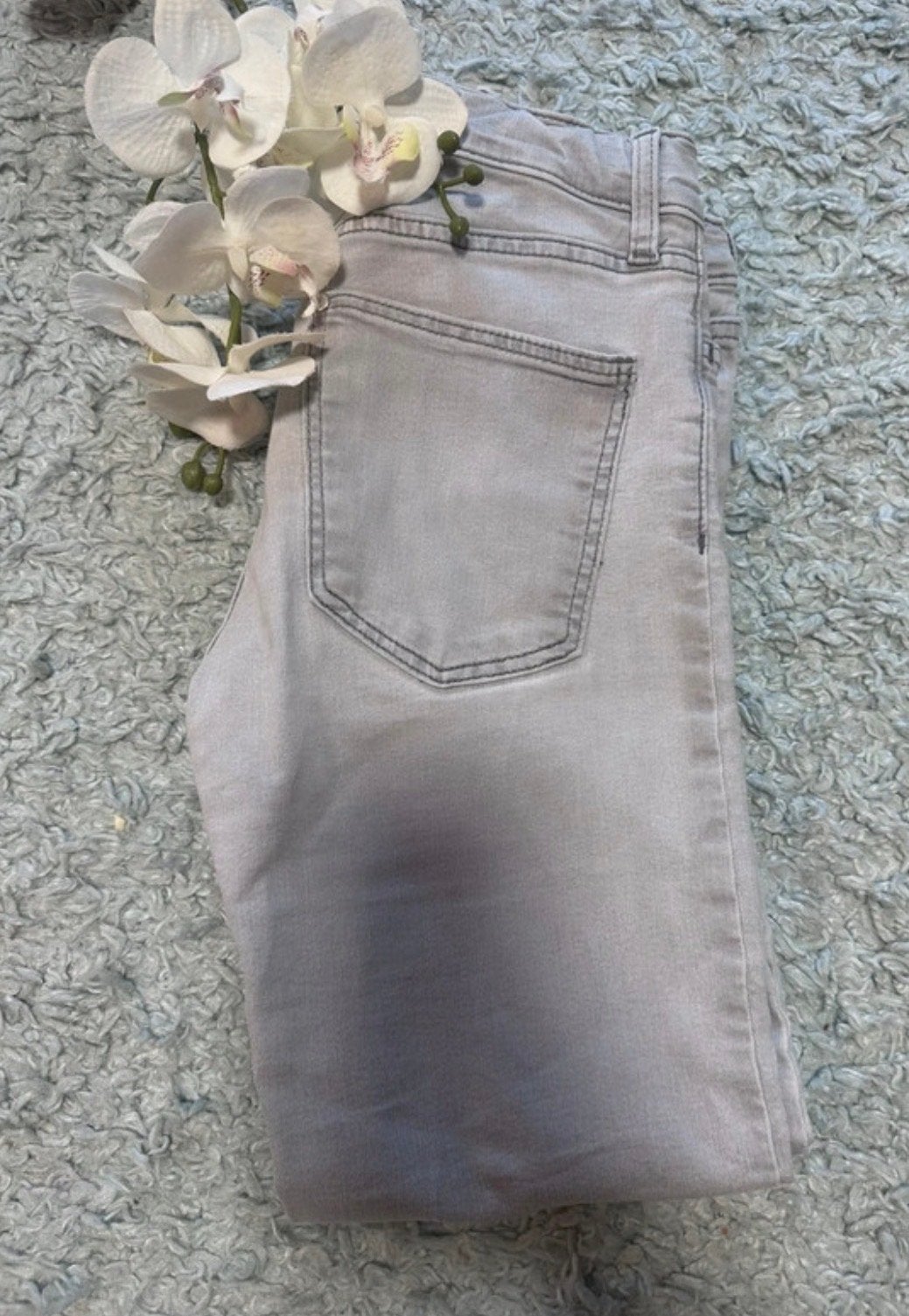 Mooie grijze slim-fit jeans van de H&M, maat 146, Kinderen en Baby's, Kinderkleding | Maat 146, Ophalen of Verzenden, Gebruikt