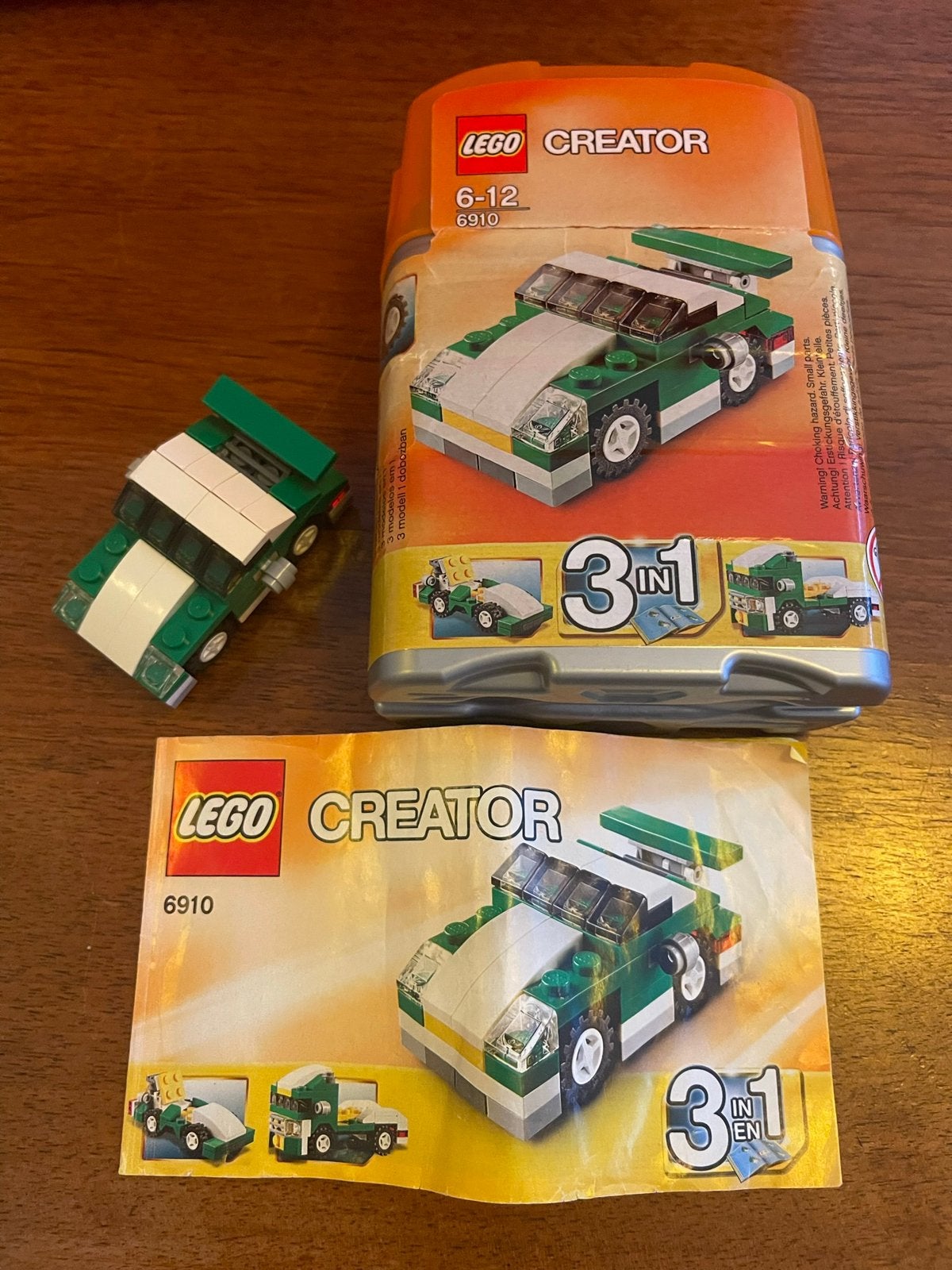 Lego creator 3 in 1 mini sports car (6910), Ophalen, Gebruikt, Lego, Compleet