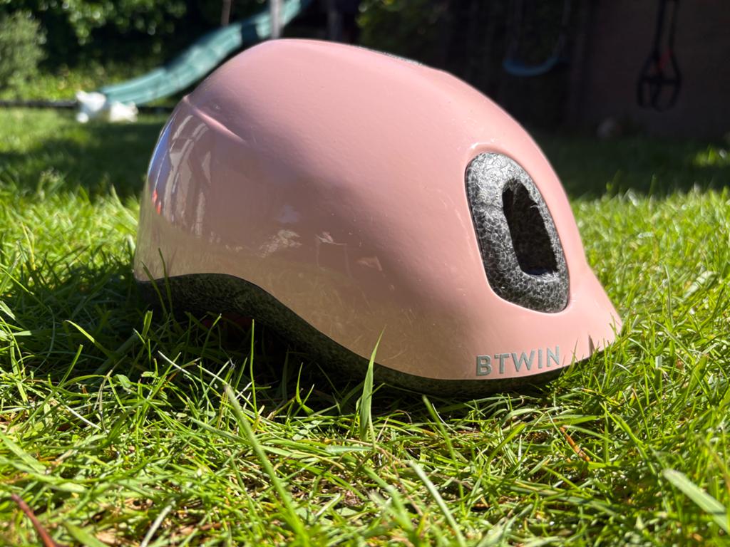B'Twin kinderfietshelm roze - Maat S, Ophalen, Zo goed als nieuw, S, Meisje