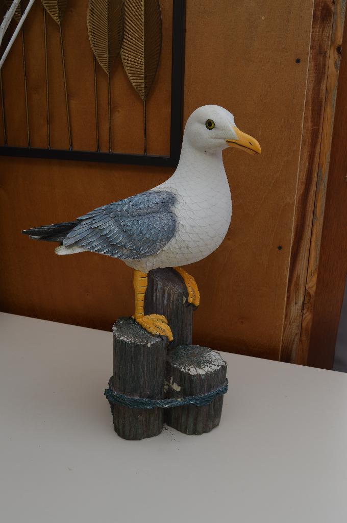 tuinbeeld Meeuw, Tuin en Terras, Ophalen, Zo goed als nieuw, Kunststof, Dierenbeeld