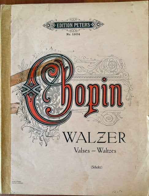 CHOPIN WALSEN PIANOBOEK, Gebruikt, Klassiek, Ophalen of Verzenden, Artiest of Componist