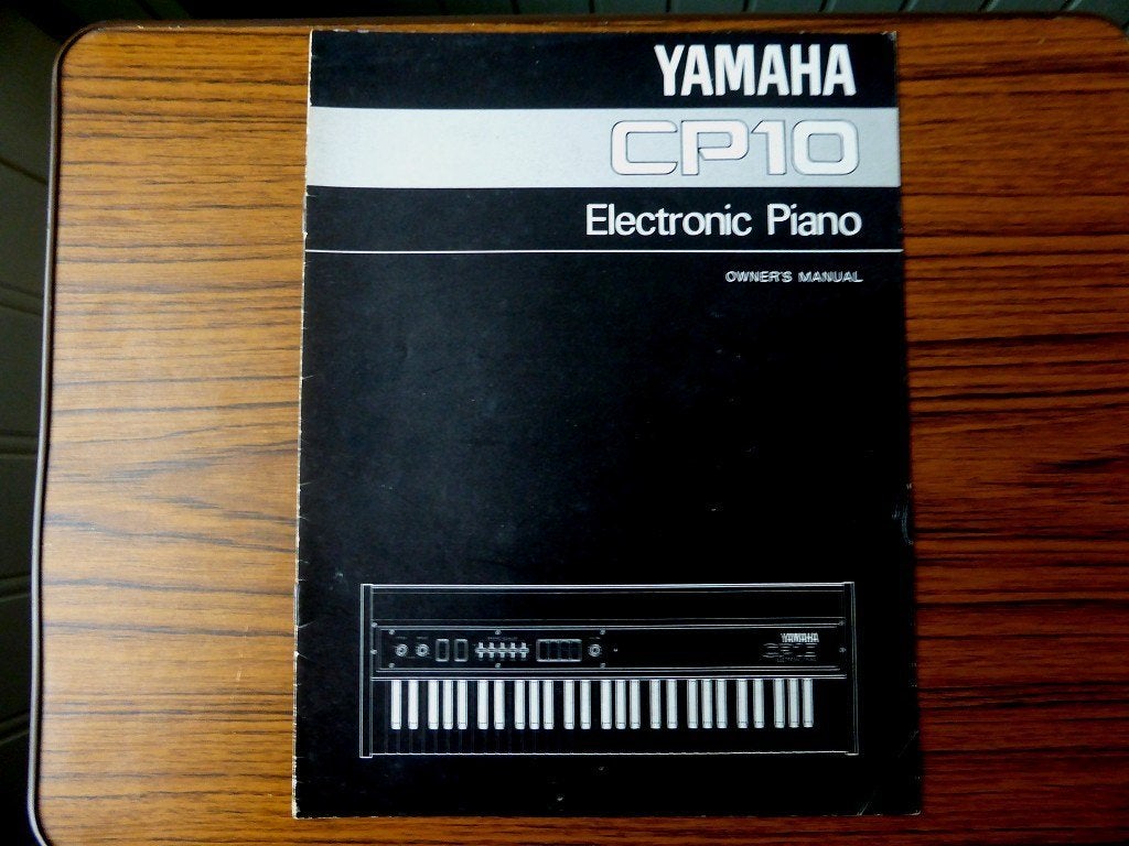 YAMAHA CP10 electronic piano - Owners manual, Ophalen of Verzenden, Zo goed als nieuw, Piano