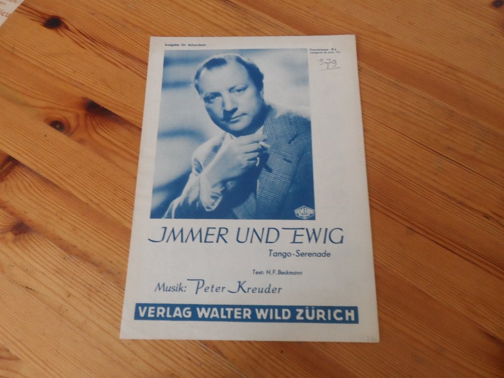 Immer und ewig - kreuder / beckmann / wild, Gebruikt, Artiest of Componist, Populair, Ophalen of Verzenden
