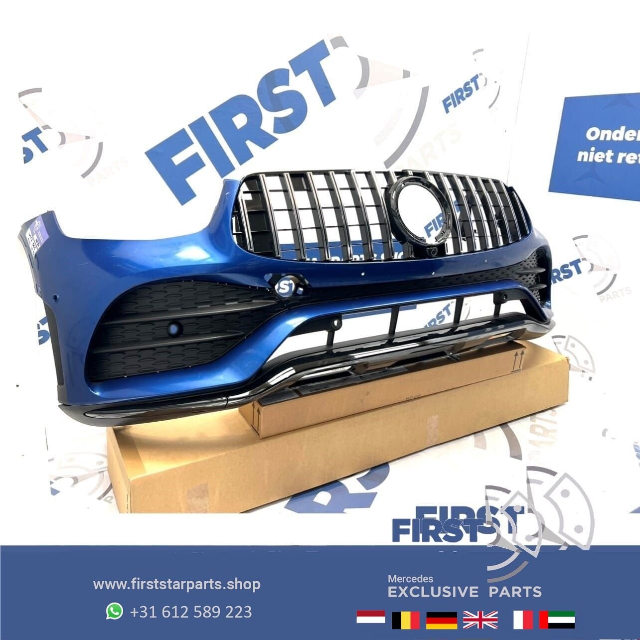 W253 BUMPER GLC FACELIFT AMG VOORBUMPER Mercedes 2018-2022 B, Auto-onderdelen, Gebruikt, -, Voor, Ophalen of Verzenden