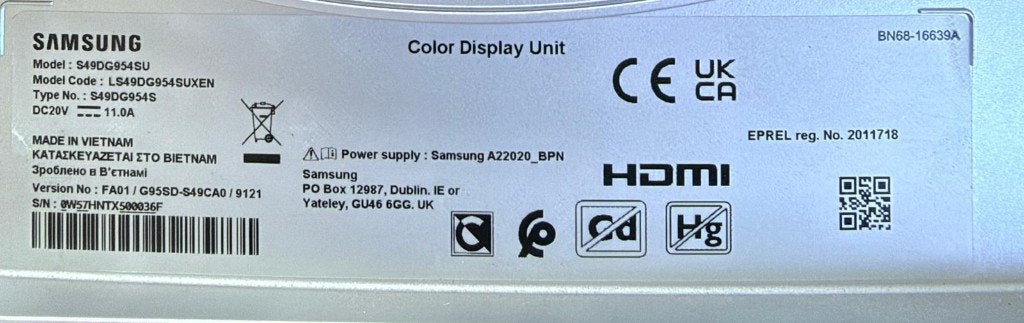 Foto 3 van Samsung Odyssey OLED G9 G95SD 49"