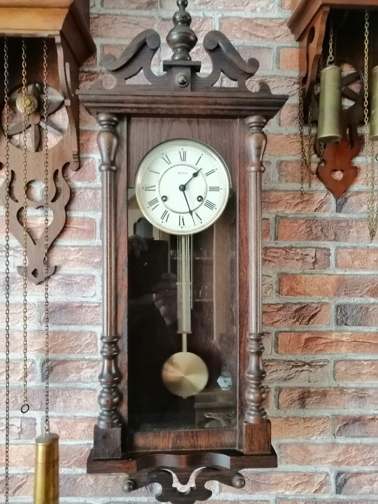 Een goedwerkende Hermle wandklok, Antiek en Kunst, Ophalen of Verzenden